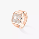 Move Joaillerie Pavé Signet Ring