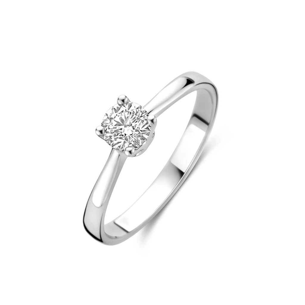 Whitegold solitaire with diamond