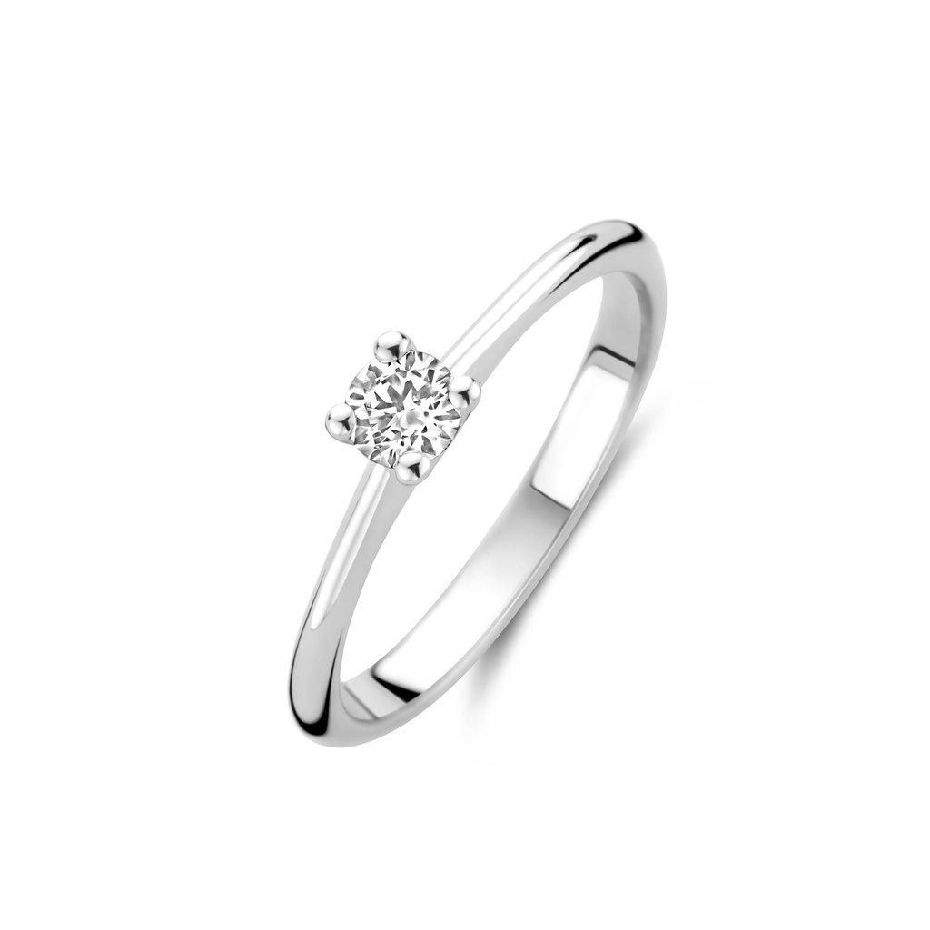 Whitegold solitaire with diamond