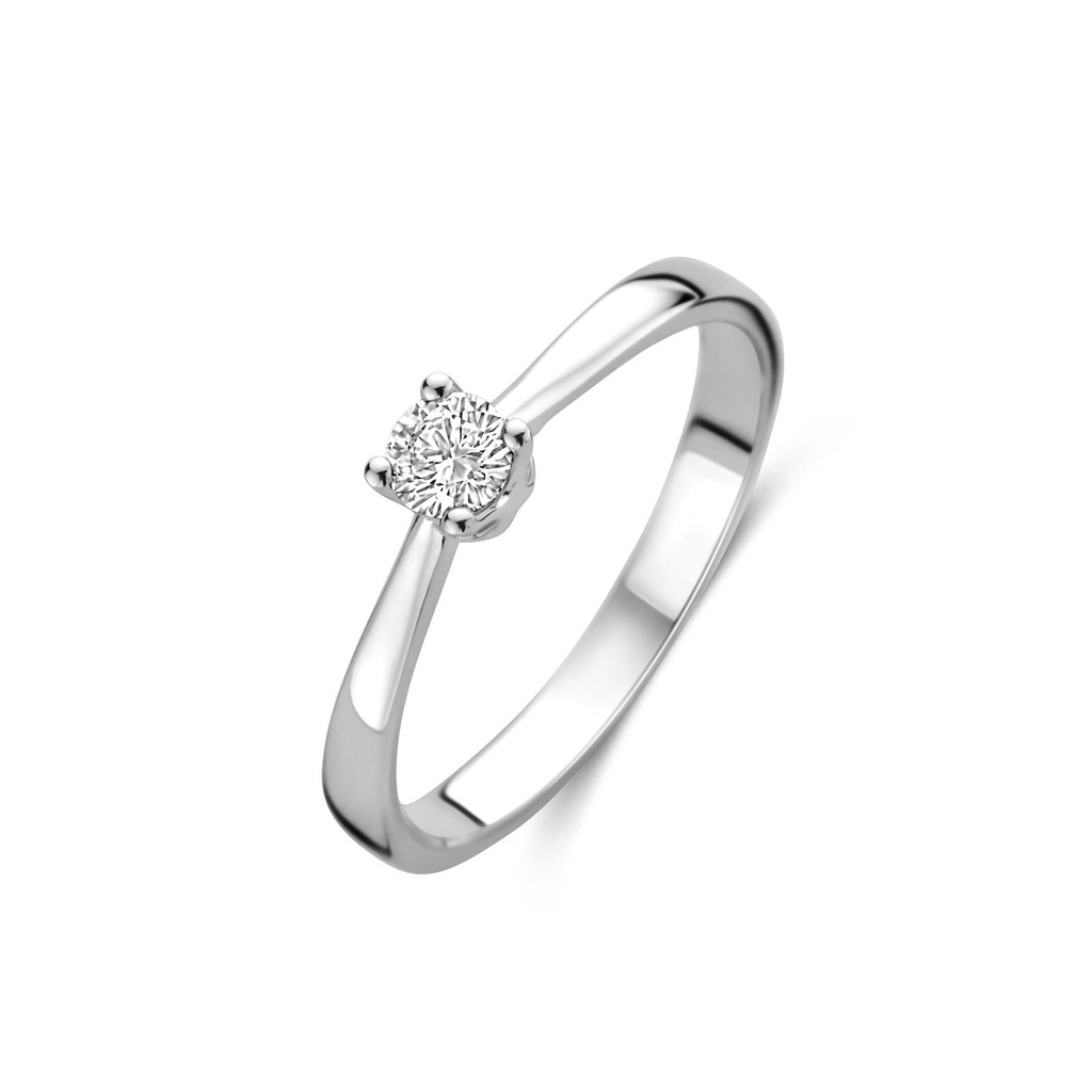 Whitegold solitaire with diamond