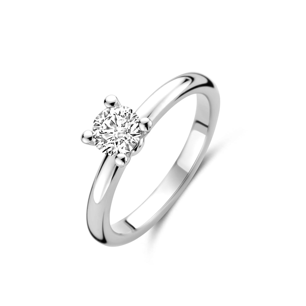 Whitegold solitaire with diamond