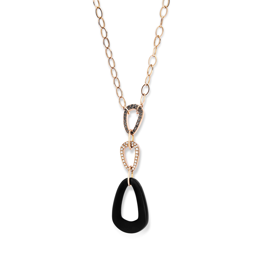 Collier Pink Gold Diam + Ebene