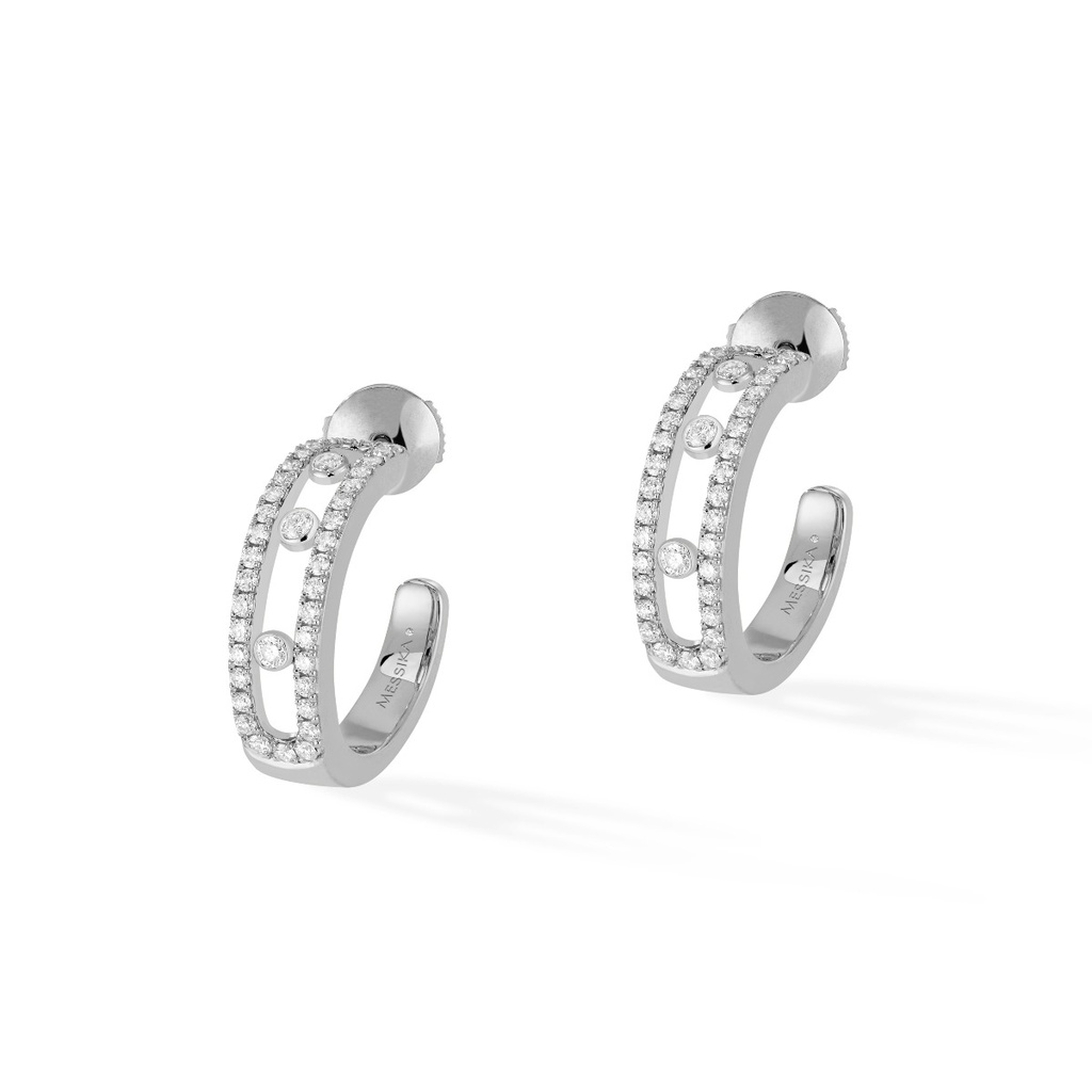 Earrings Créoles Move Pavée