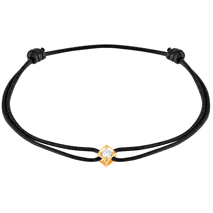 Le Cube Diamant cord bracelet