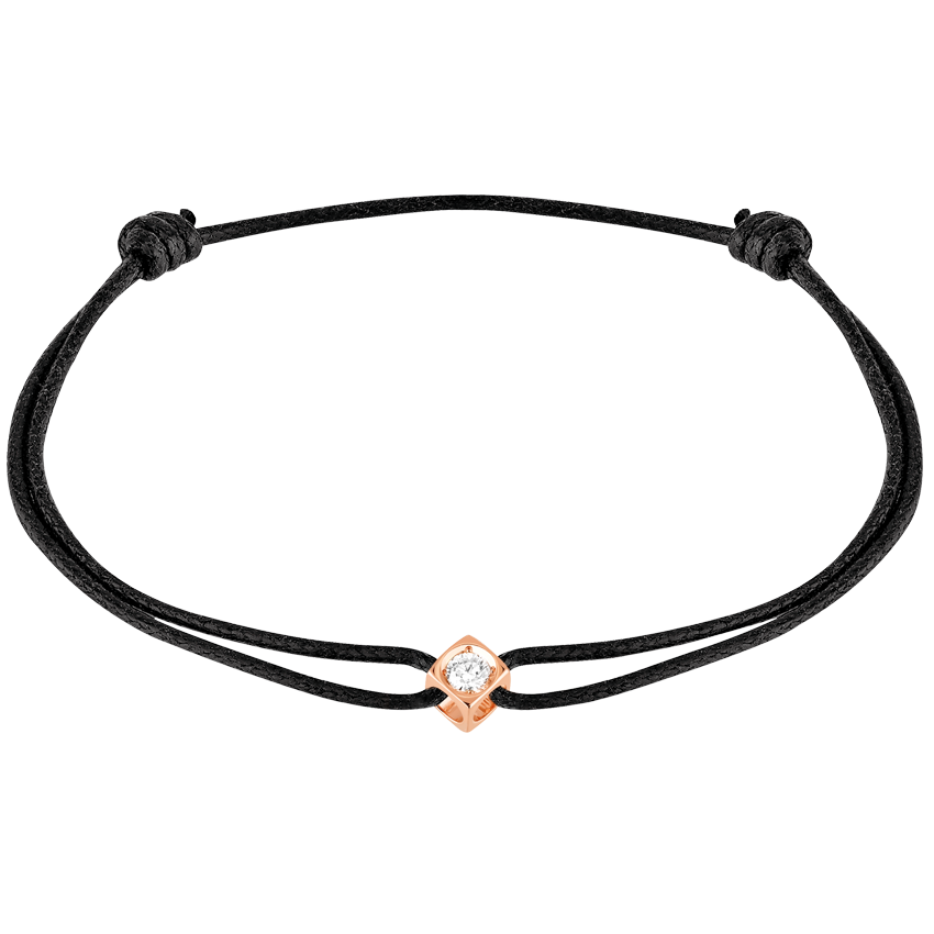 Le Cube Diamant cord bracelet