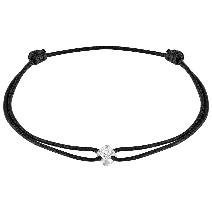Le Cube Diamant cord bracelet