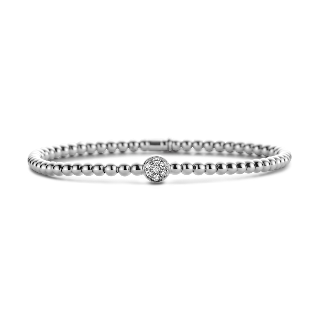 Reflex Bracelet in White Gold with Diamonds