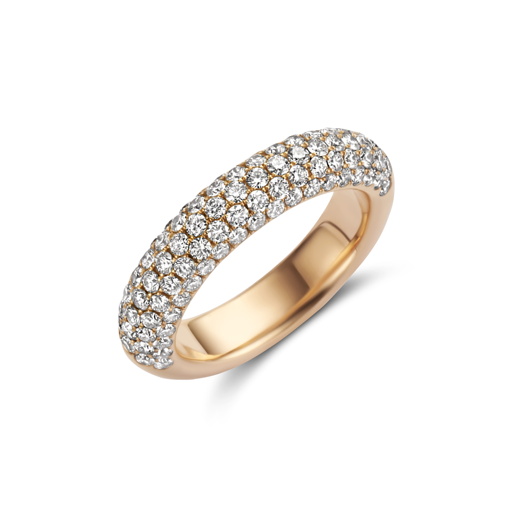 Ring Pink Gold Alliance Half Set