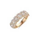 Ring Pink Gold Set Brilliants
