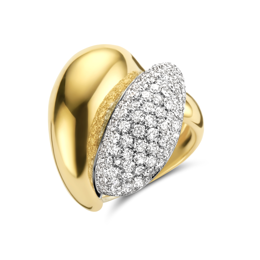 Ring Pink/White Gold Brilliants