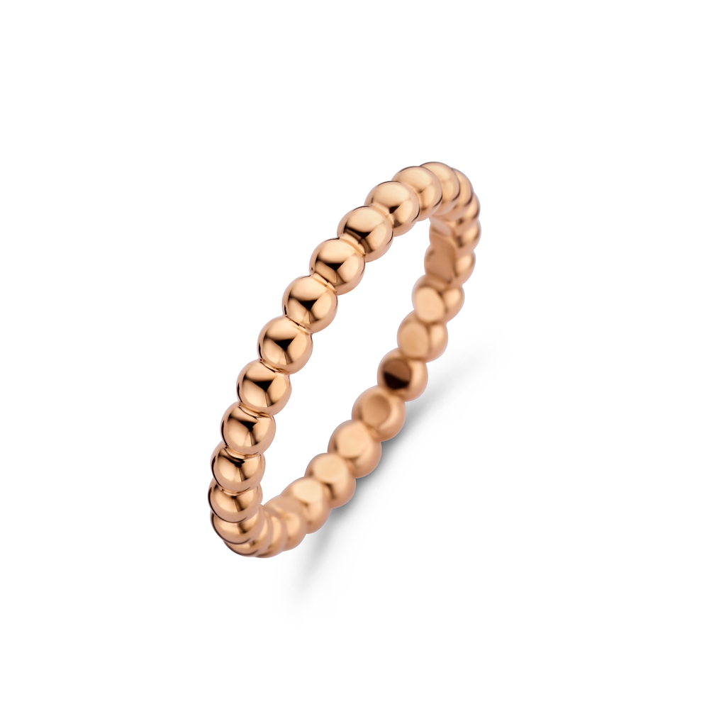 Ring Stax pink gold boule