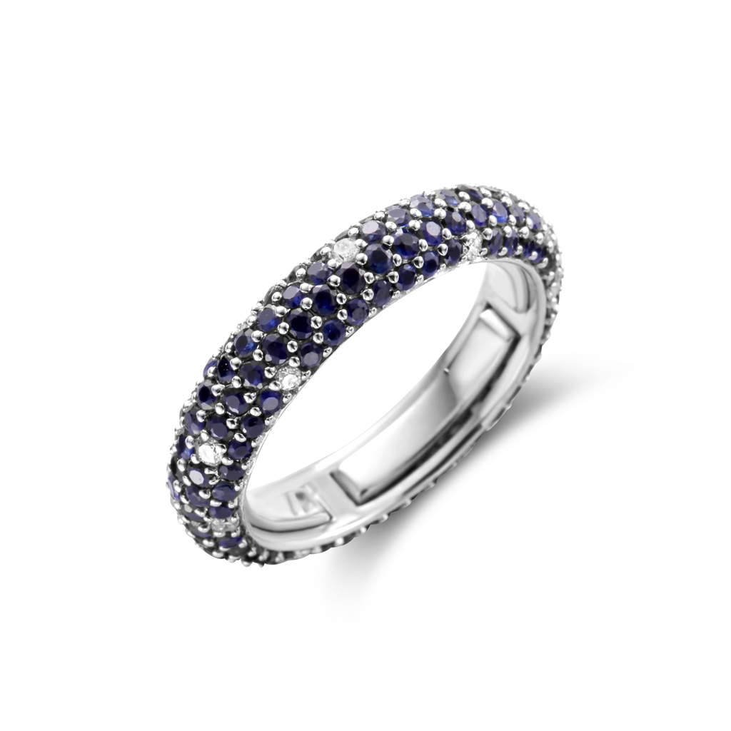 Ring White Gold Anneau Saf. + Bril.