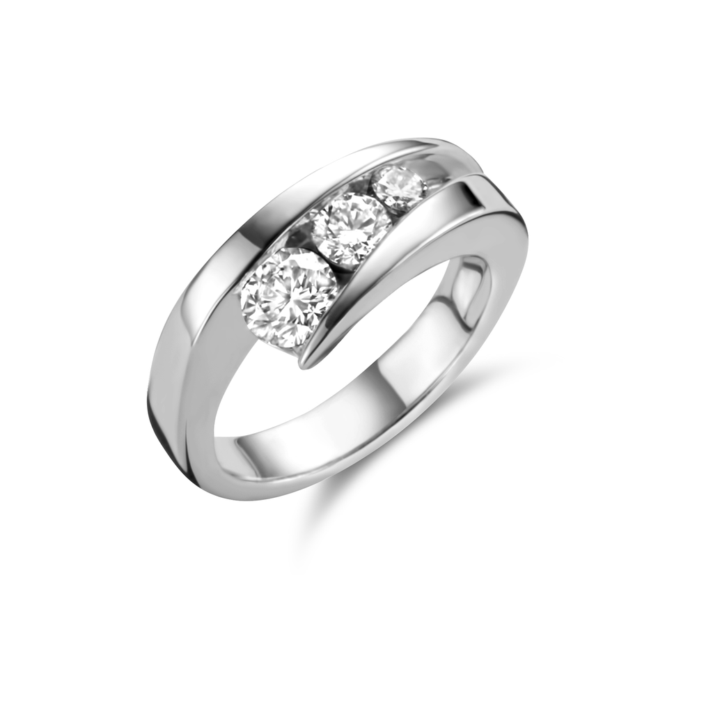 Ring White gold 3 Bril.