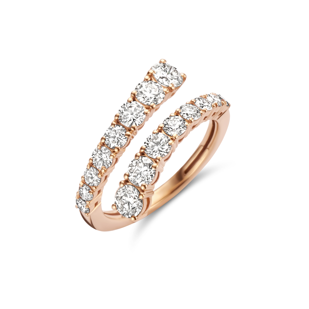 Ring pink gold set