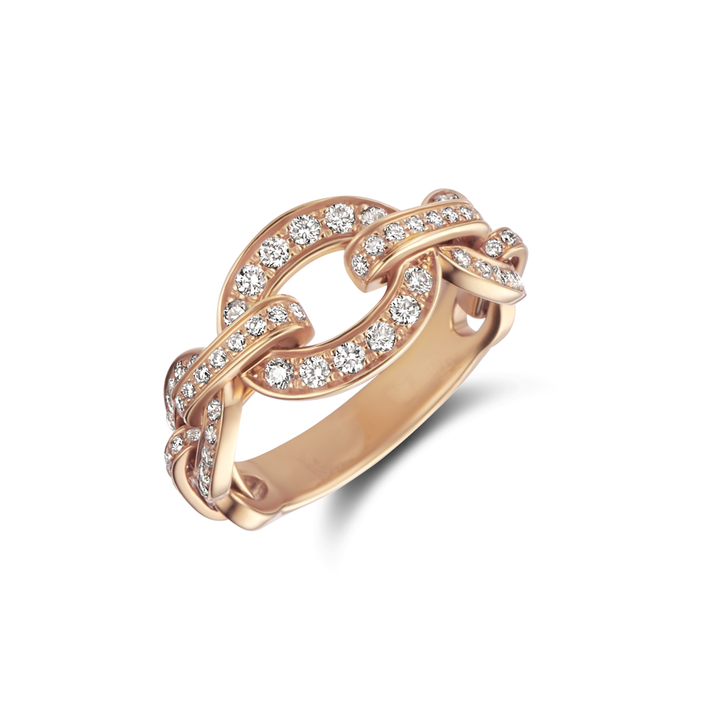 Ring pink gold set