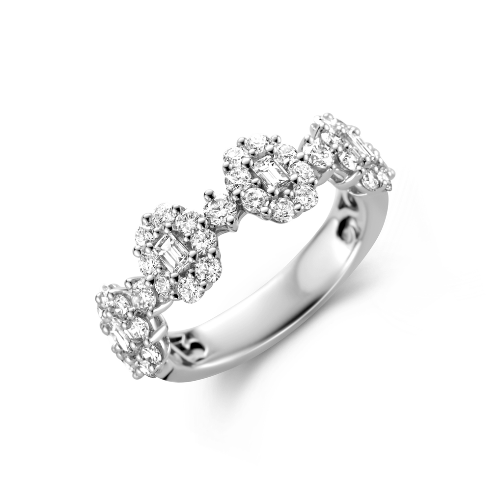 Ring white gold set