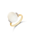Ring yellow gold milky m/m