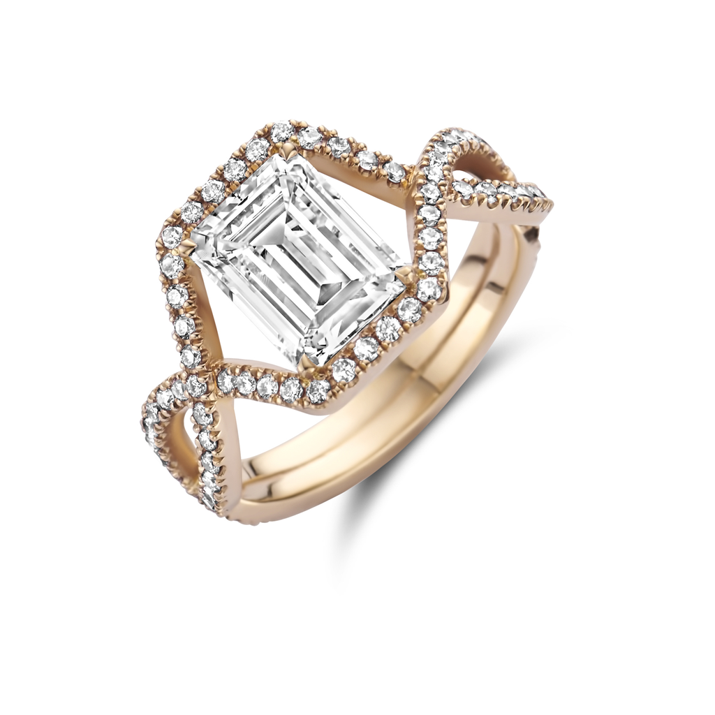 Solitair Emerald cut 1.96ct