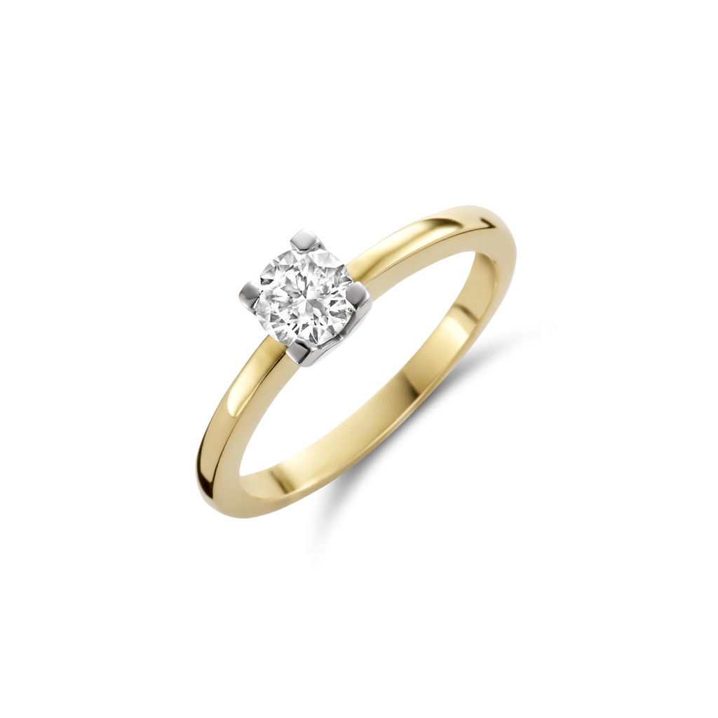 Solitaire yellow gold