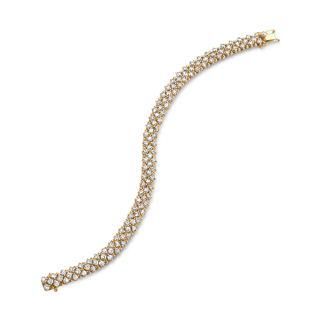 Tennis bracelet 3 rangs