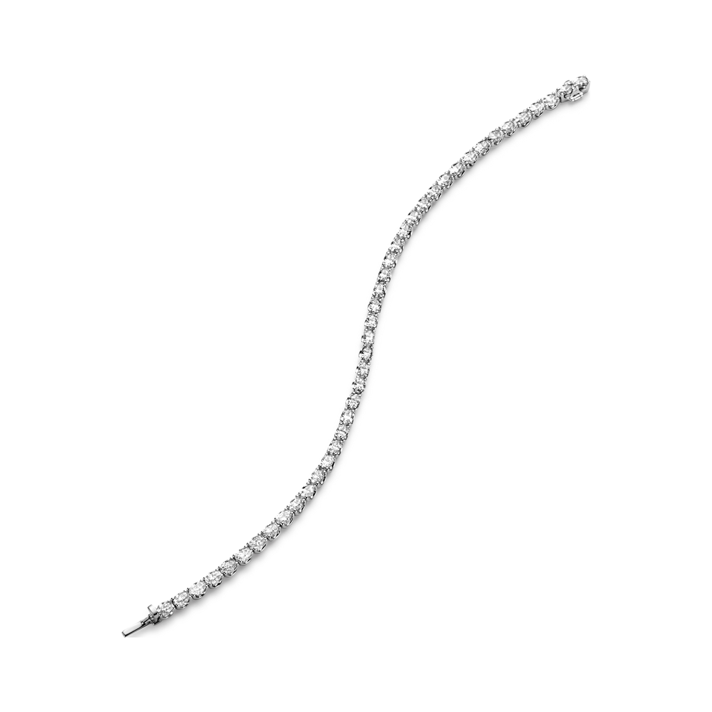 Tennis bracelet oval diamonds