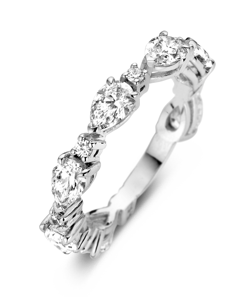 Wedding band Illussion Pear shape