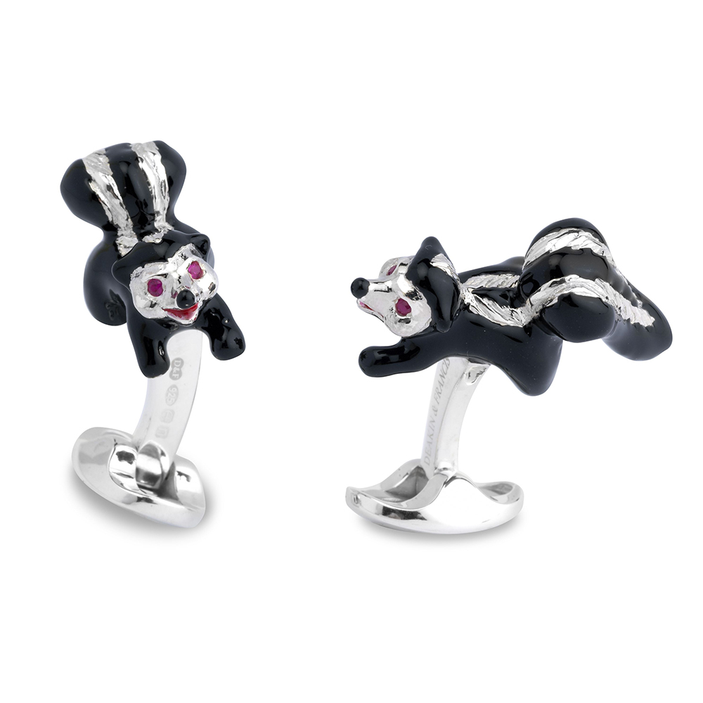 cufflinks skunk silver