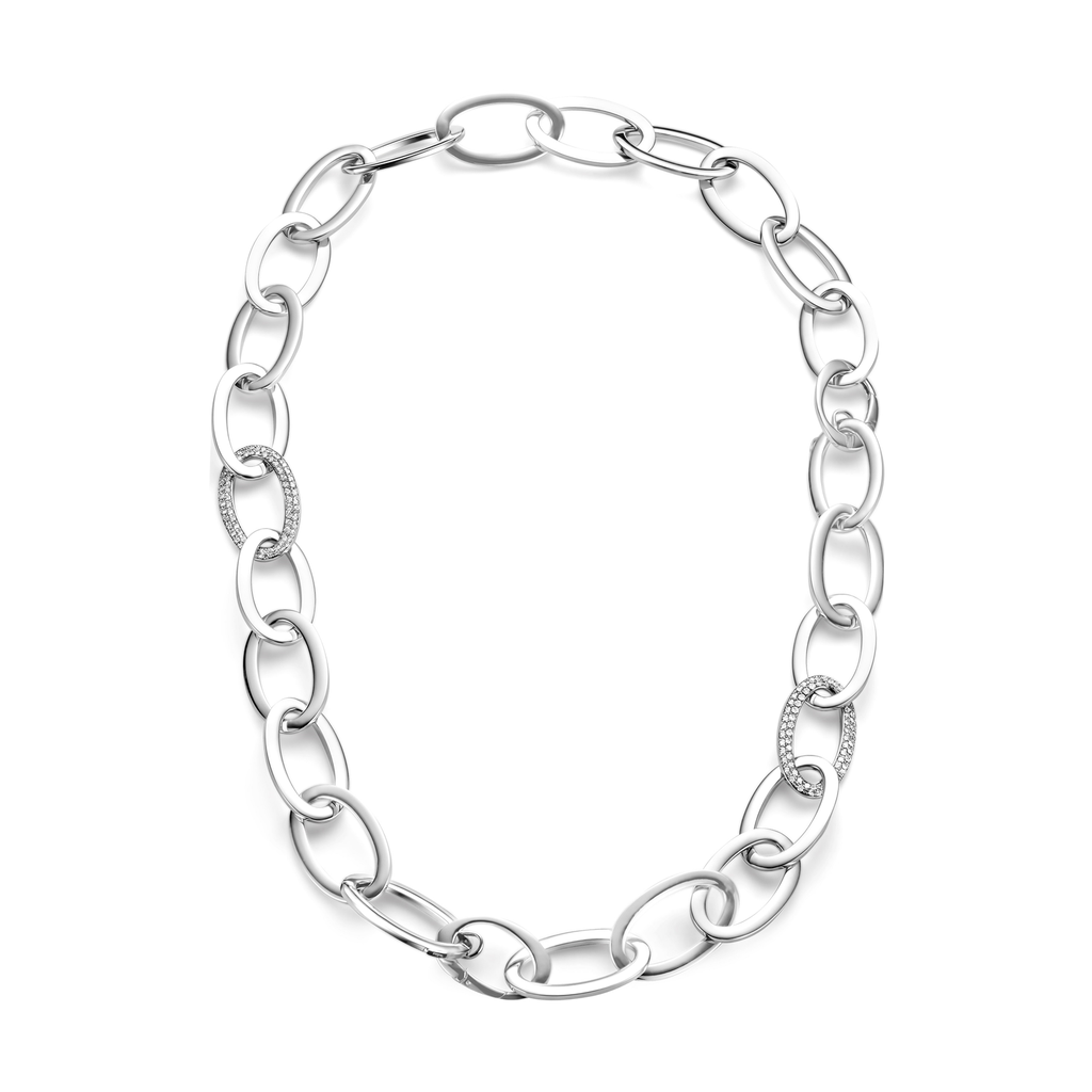 necklace white gold with diamonds
