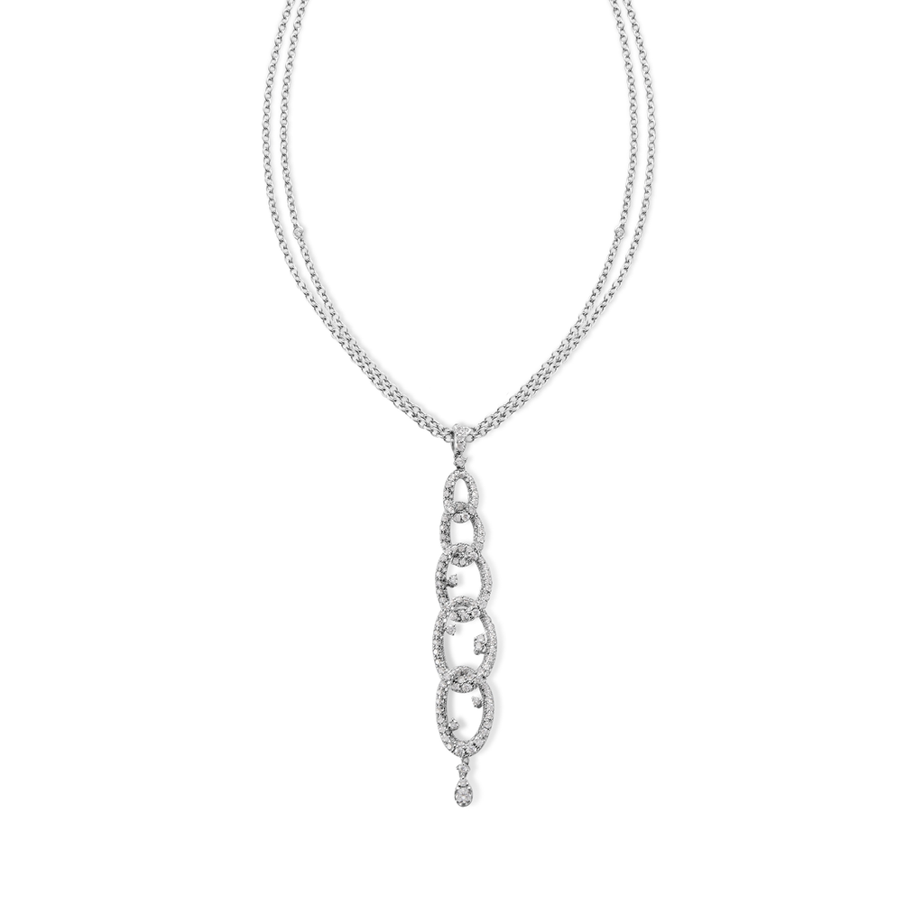 pendant with gold set diamonds