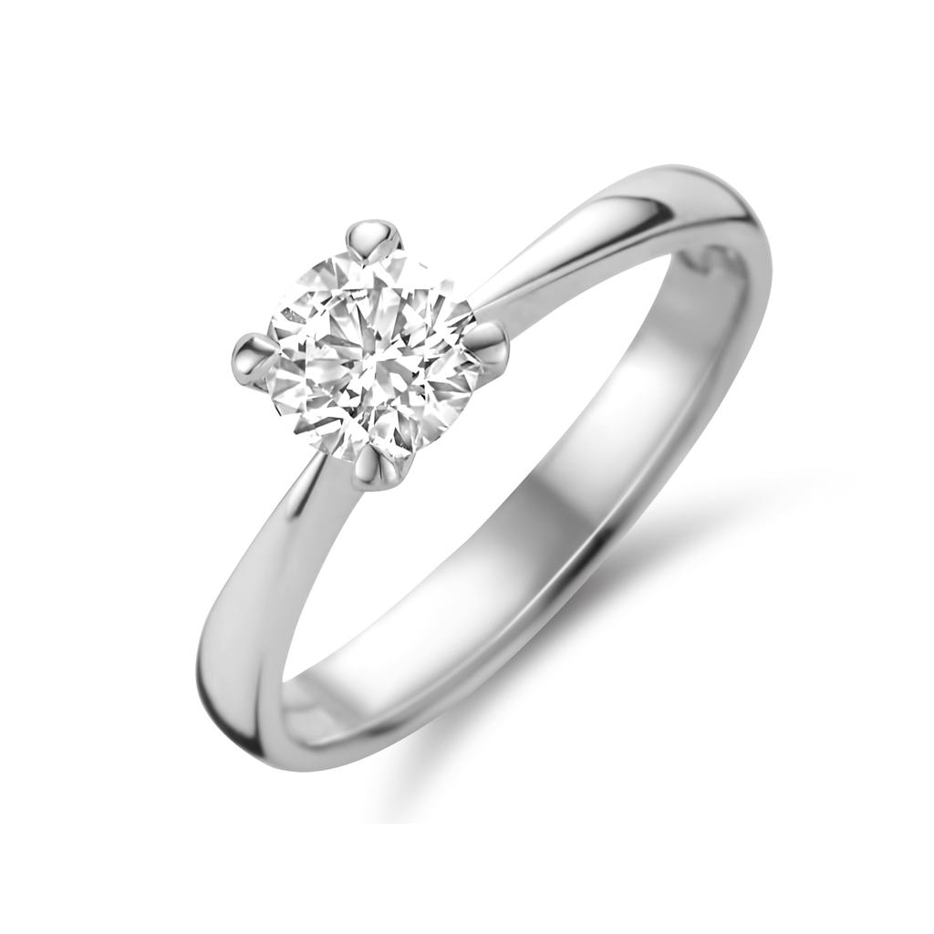 ring solitaire white gold