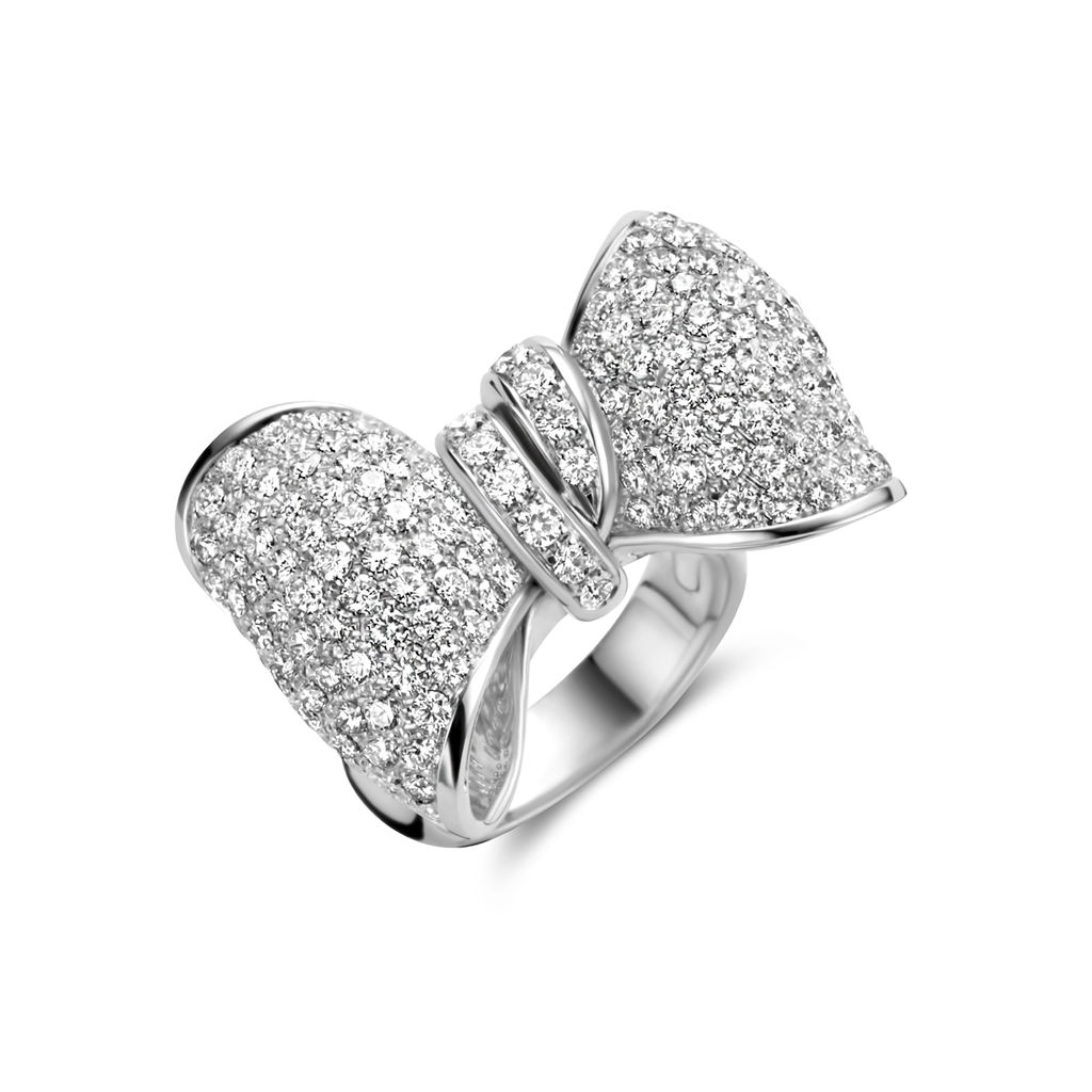 ring white gold bow full set