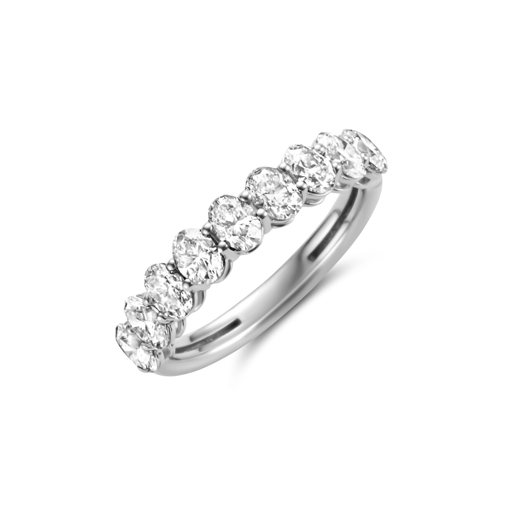 wedding band white gold set