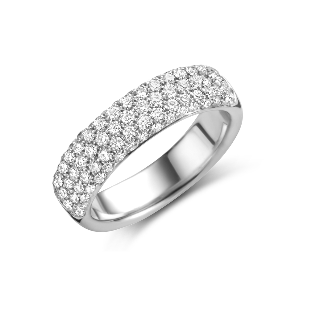 wedding band white gold set