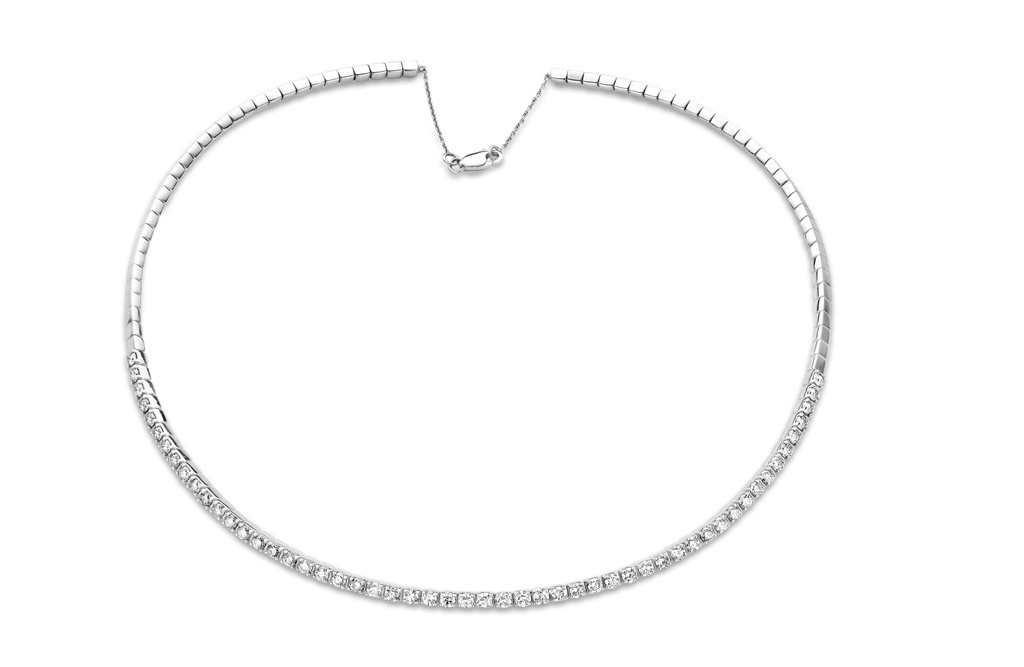white gold collier roma  bril.