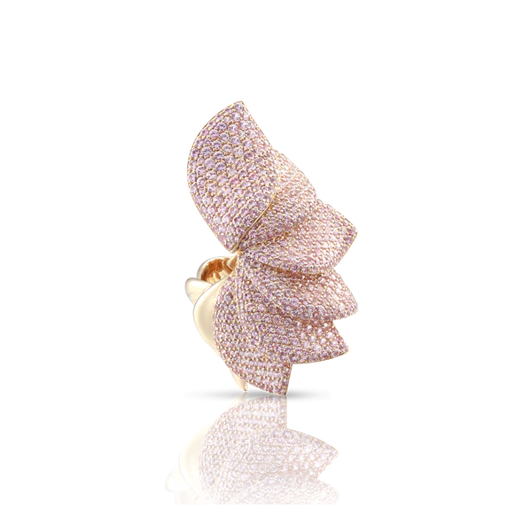 Aleluia Rink in Pink Gold with Pink Sapphires