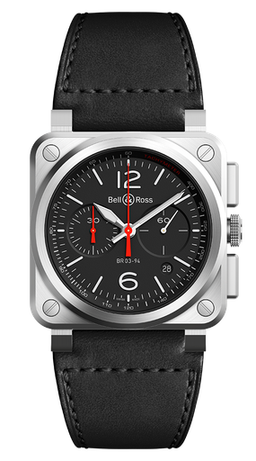 [BR0394-BLC-ST/SCA]  Bell & Ross - BR03-94 Black Steel