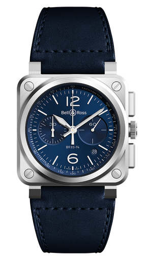 [BR0394-BLU-ST/SCA]  Bell & Ross - BR03-94 Blue Steel