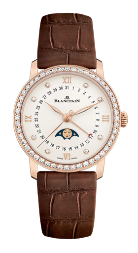[6126-2987-55B]  Blancpain - Villeret Quantième Phases de Lune lady 