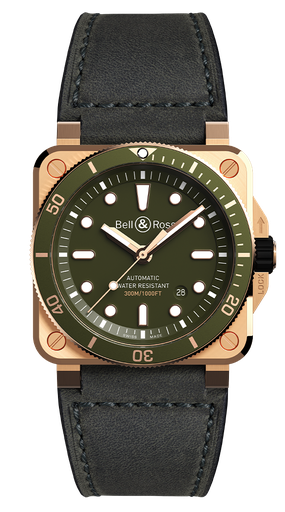 [BR0392-D-G-BR/SCA]  Bell & Ross - BR 03-92 Diver Green Bronze