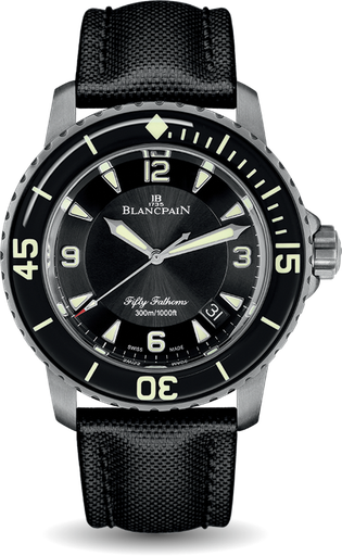 [5015-12B30-B52A]  Blancpain - Fifty Fathoms brushed titanium