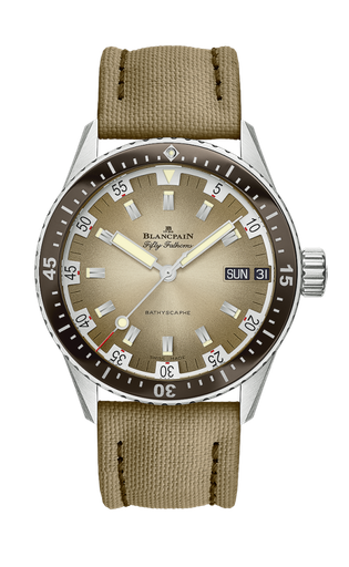 [5052-1146E-52A]  Blancpain - Bathyscaphe Day Date Desert Edition