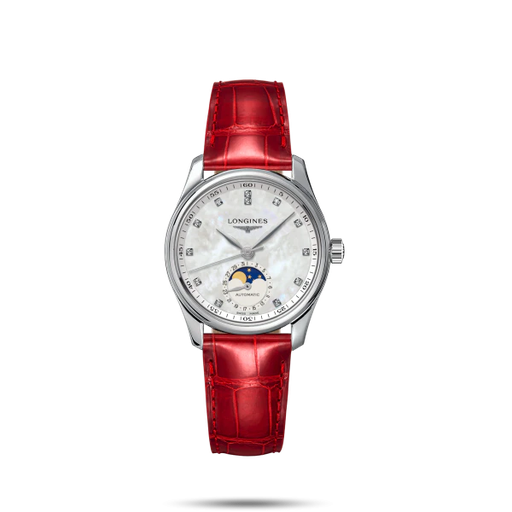 [L24094872]  Longines - Master Collection with Mother-of-Pearl and 12 Diamonds