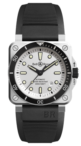 [BR0392-D-WH-ST/SRB]  Bell & Ross - BR03-92 Diver White