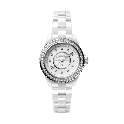 [H6418]  Chanel - J12 Diamond Bezel & Indicators 33 mm