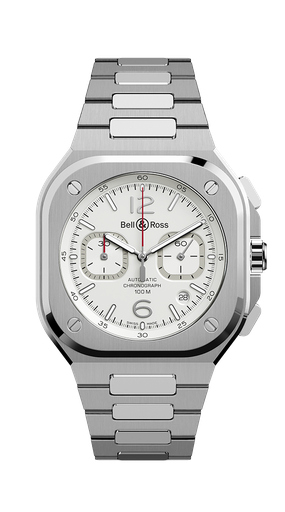[BR05C-SI-ST/SST]  Bell & Ross - BR 05 Chrono WHITE HAWK