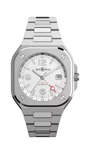 [BR05G-SI-ST/SST]  Bell & Ross - BR05 GMT Silver Steel/Steel Bracelet