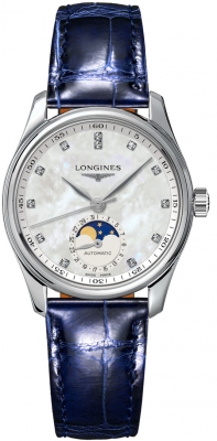 [L24094870]  Longines - Master Collection with Mother-of-Pearl and 12 Diamonds