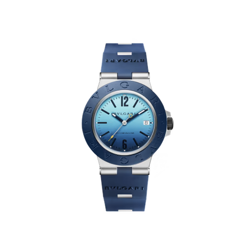 [103815]  Bvlgari - Bvlgari Bvlgari Aluminium 40 mm Blue Dial Capri Edition