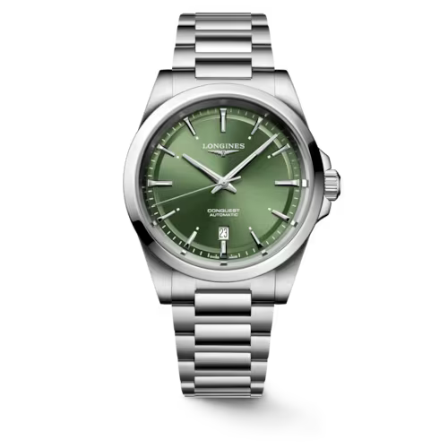 [L38304026]  Longines - Conquest Steel Green Index 41 mm
