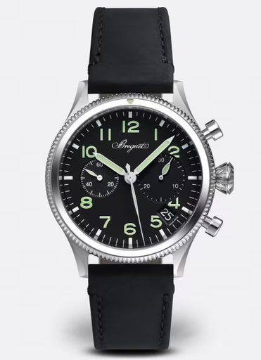 [2057ST/92/3WU]  Breguet - Type 20 flyback chronograph in steel